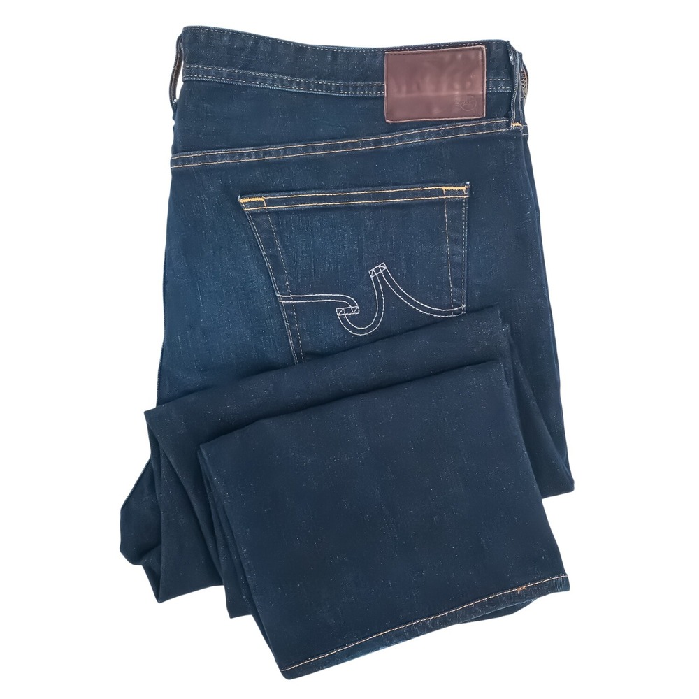 AG‎ Adriano Goldschmied The Graduate Men 40x32 Blue Tailored Leg Cotton Jeans
